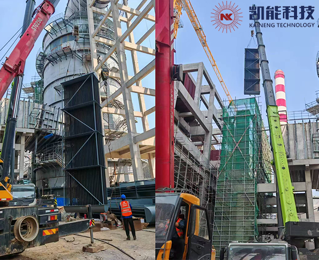 烟道换热器项目现场