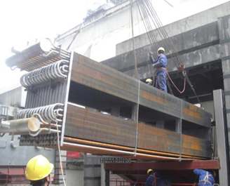 三门峡华阳发电低温省煤器项目建设